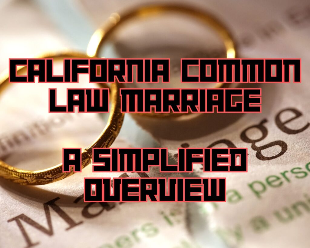 Does california have common law marriage