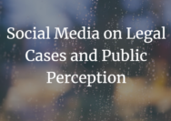 How does social media affect public perception rule of law