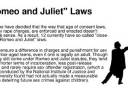 What are romeo and juliet laws