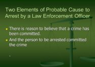 When law enforcement agents possess probable cause quizlet