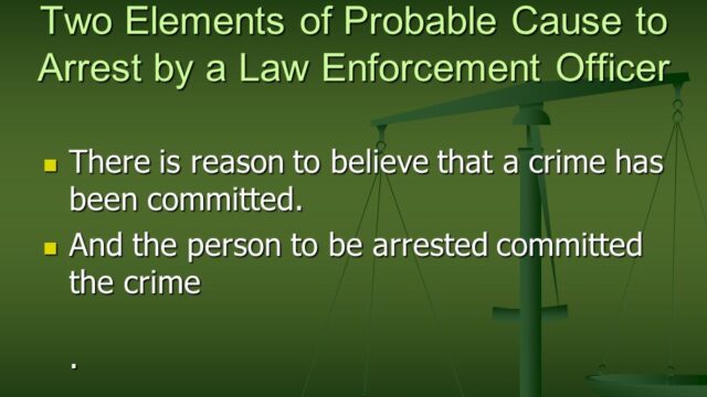 When law enforcement agents possess probable cause quizlet