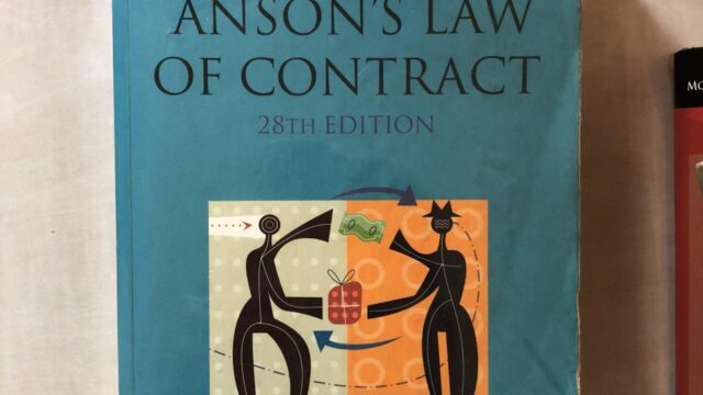 Which book does stanford assign for contract law