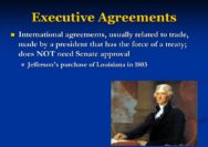 Are executive agreements a permanent part of american law