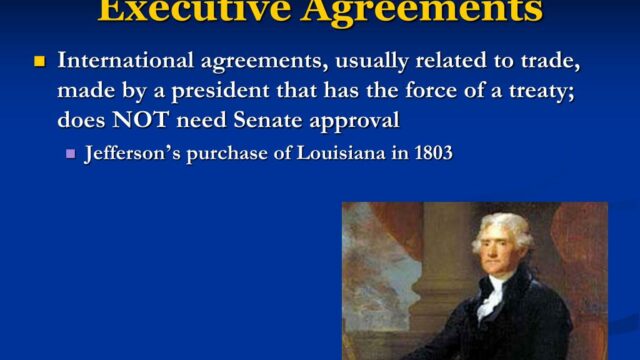 Are executive agreements a part of american law