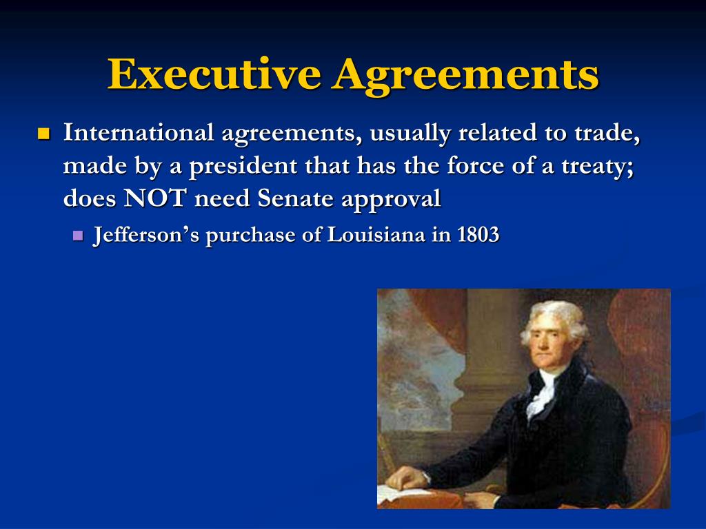 Are executive agreements permanent in american law