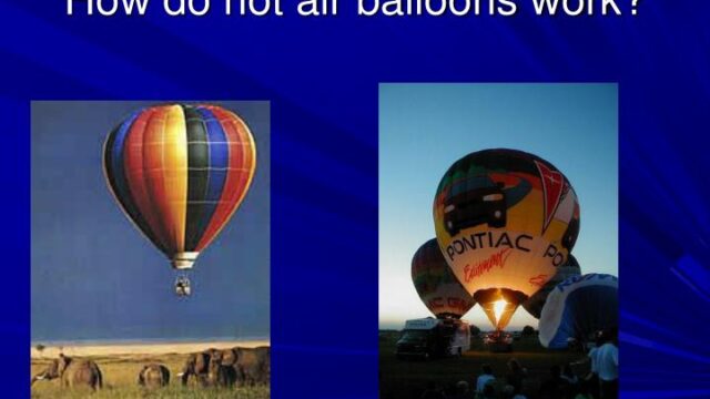 How do hot air balloons work charles law