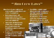 Are jim crow laws a stable