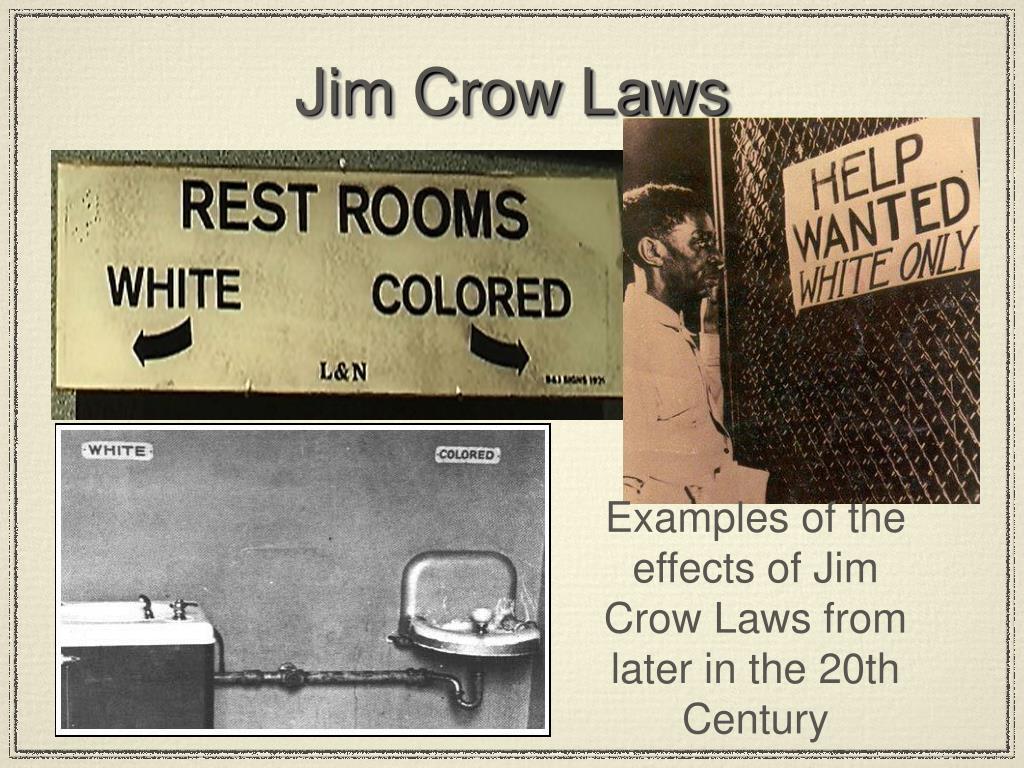 Are jim crow laws a stable