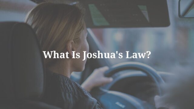 Why is it important to follow joshua's law