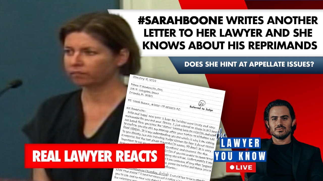 Did sarah boone attack her lawer