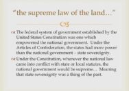 What's the supreme law of the land